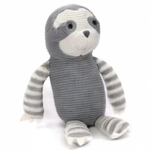 FLUFFYFUN sloth plush safe for babies and toddlers with gentle texture