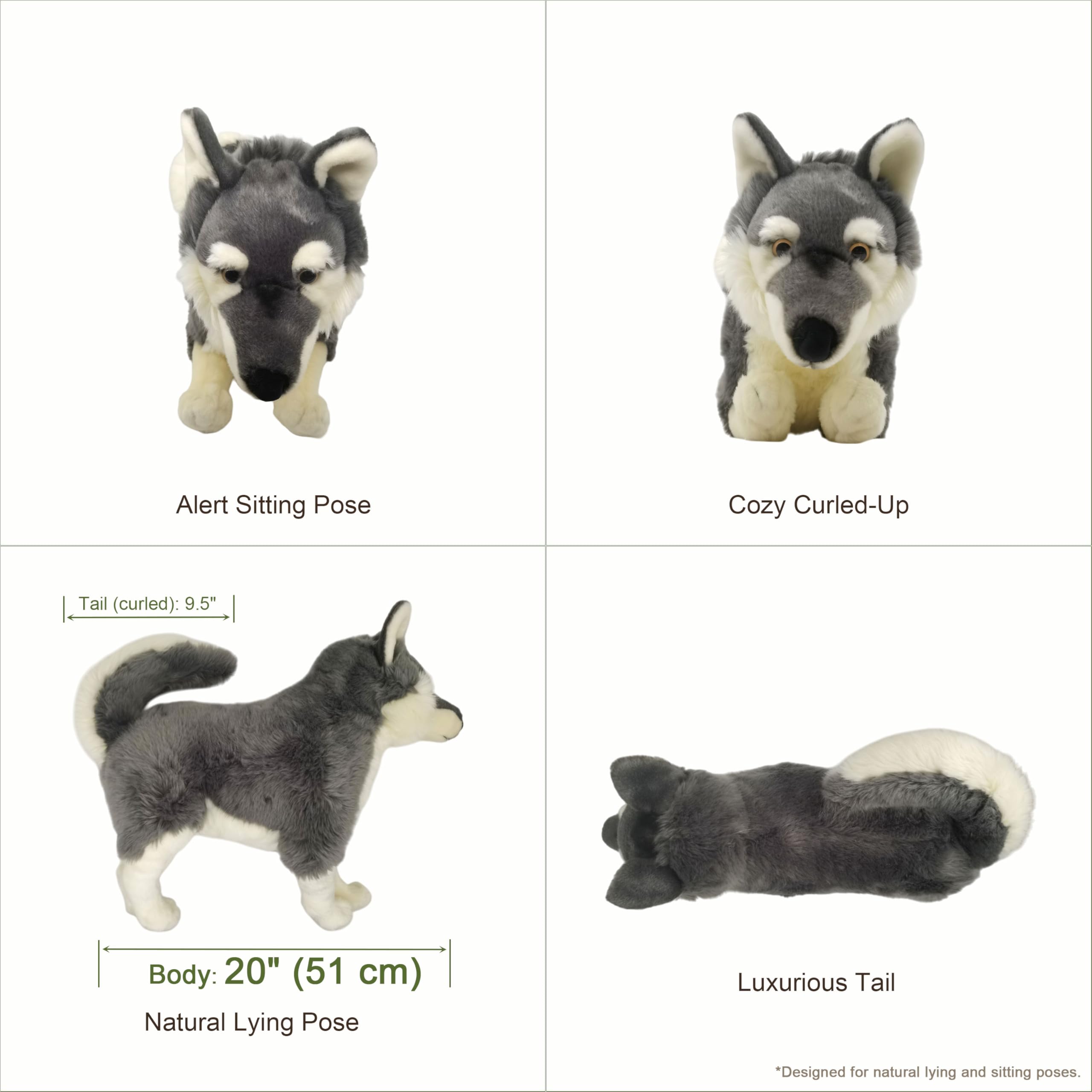 FLUFFYFUN 20-inch size offers a comfy hug partner for kids and adults.