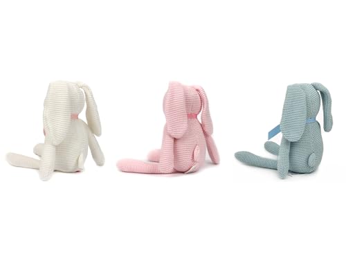 FLUFFYFUN 7-inch bunny plush, compact for on the go comfort and gentle hugs.