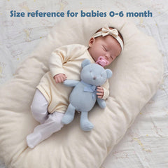 FLUFFYFUN blue teddy bear with OEKO-TEX safety certification