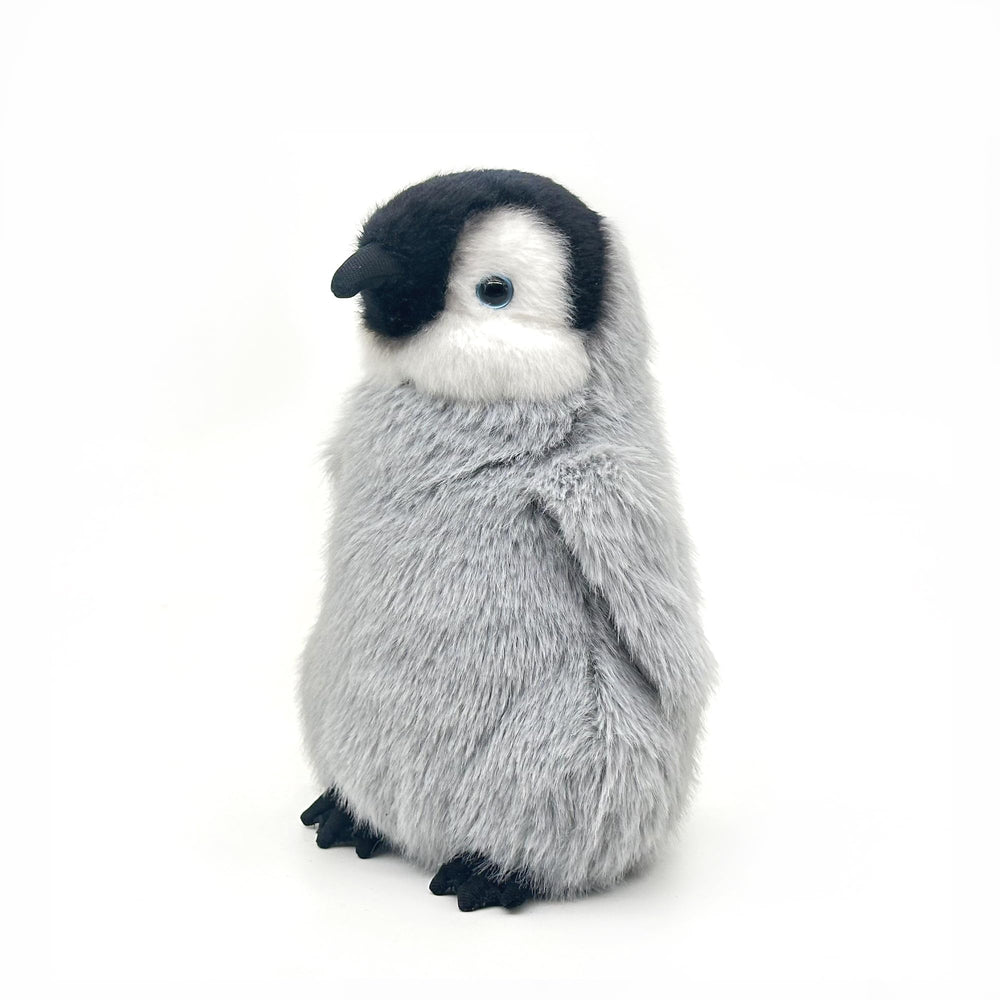 FLUFFYFUN flapping-wing penguin plush belly-squeeze action, activates motion for engaging play.