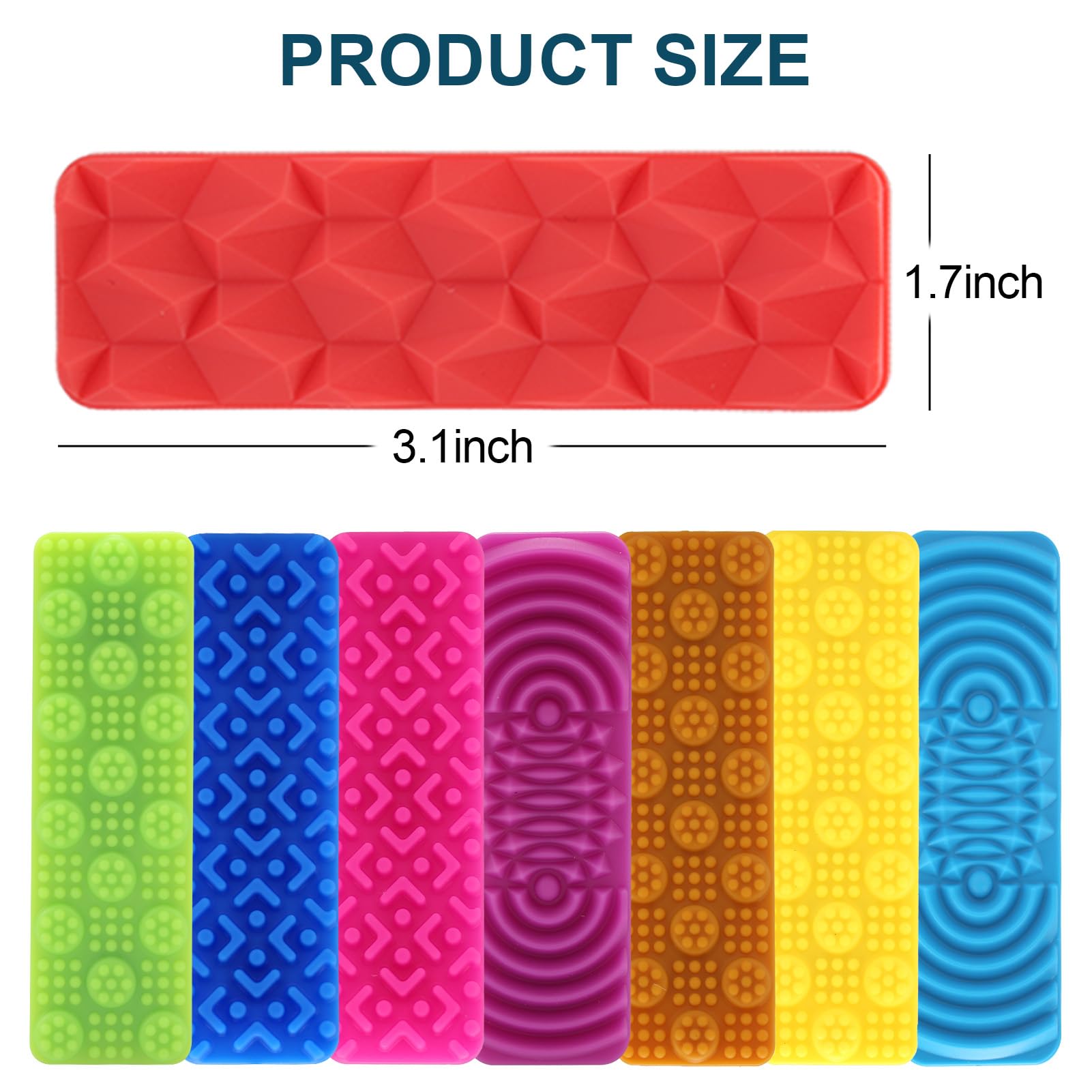 FlufiFiea suction cup fidgets on a desk for quiet, discreet sensory play.