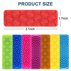 FlufiFiea suction cup fidgets on a desk for quiet, discreet sensory play.