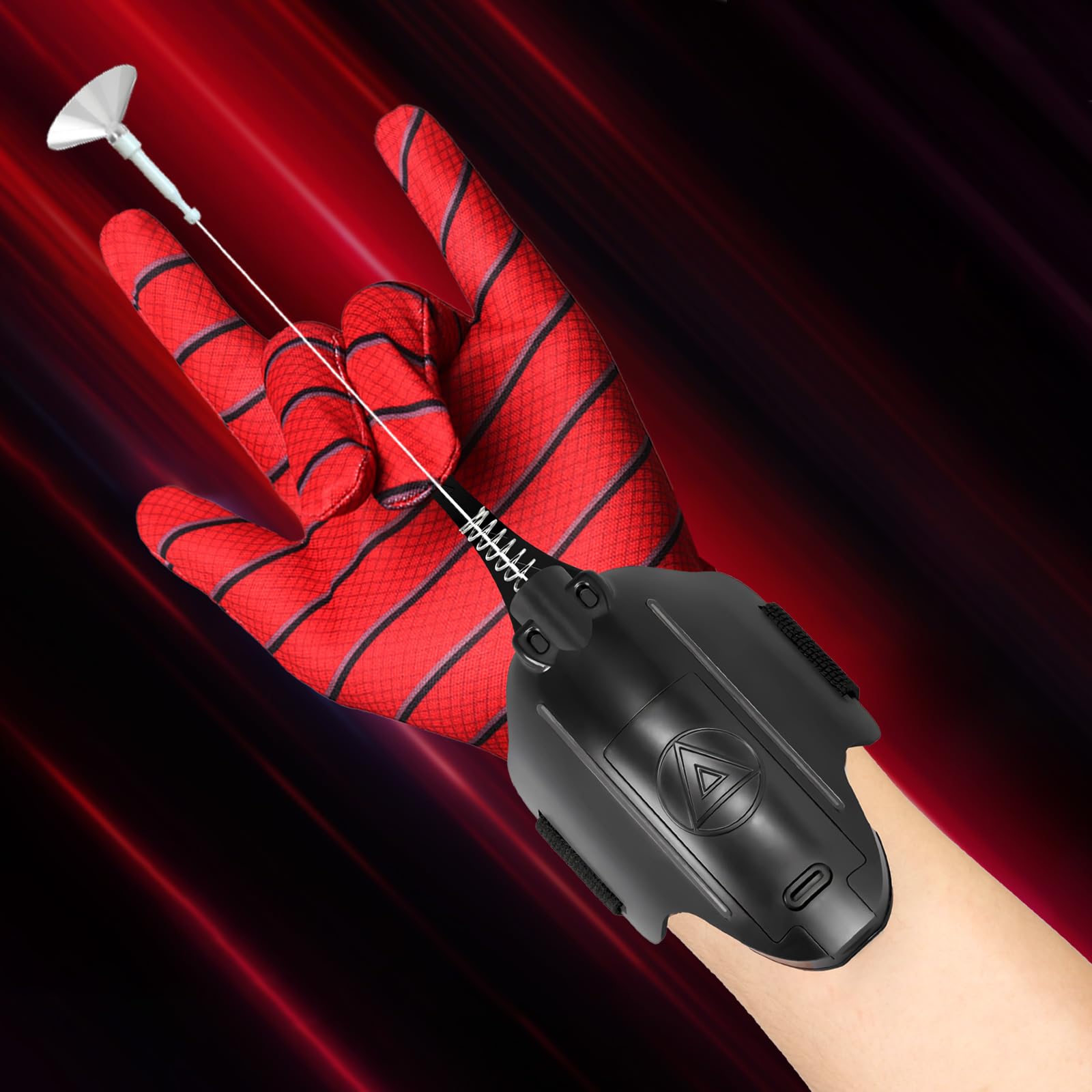 Flustime Spider Web Shooter 3.0 standard mode with magnetic tip for authentic web launches.