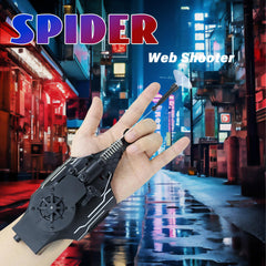 Flustime Spider Web Shooter close-up on instant retract button enables quick resets