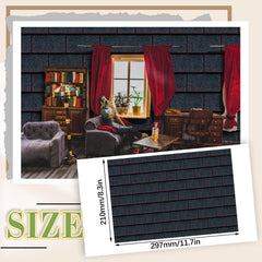 Flutesan dollhouse flooring self-adhesive for quick customization
