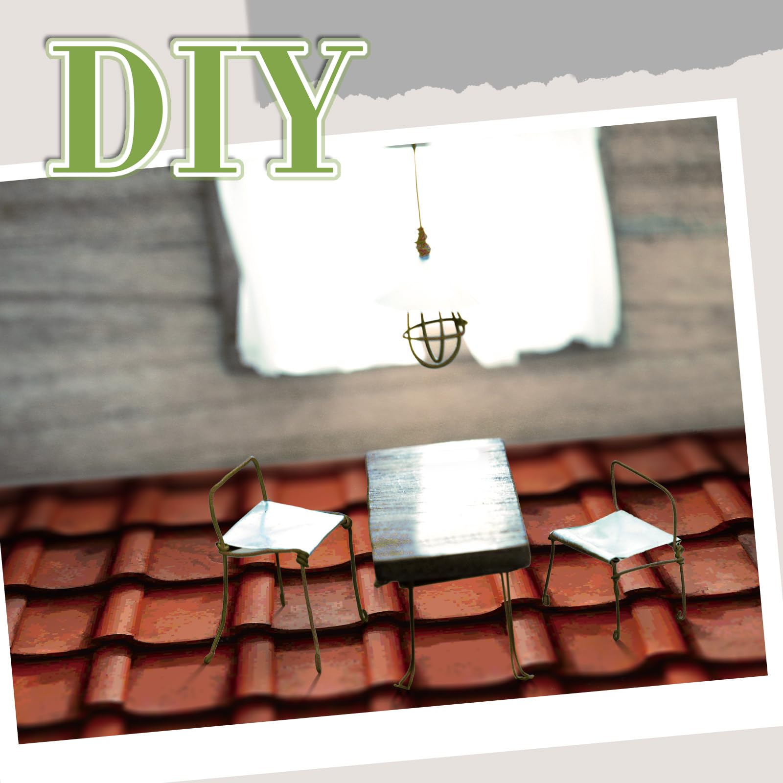 Flutesan craft-ready flooring and wallpaper set supports personal mini home designs.