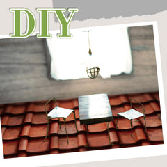 Flutesan craft-ready flooring and wallpaper set supports personal mini home designs.