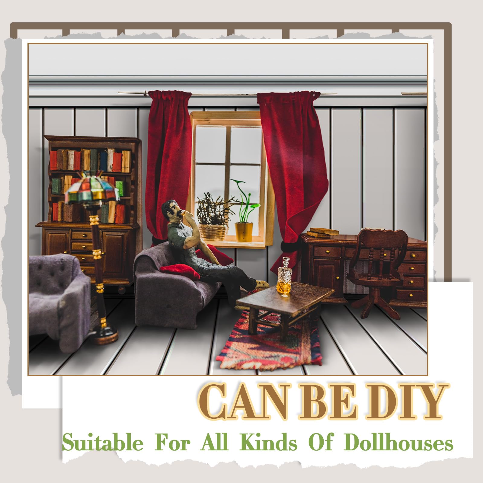 Flutesan multi sheet coverage pack helps design larger dollhouses.
