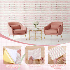 Flutesan pink flower wallpaper sheets transform dollhouse rooms swiftly.