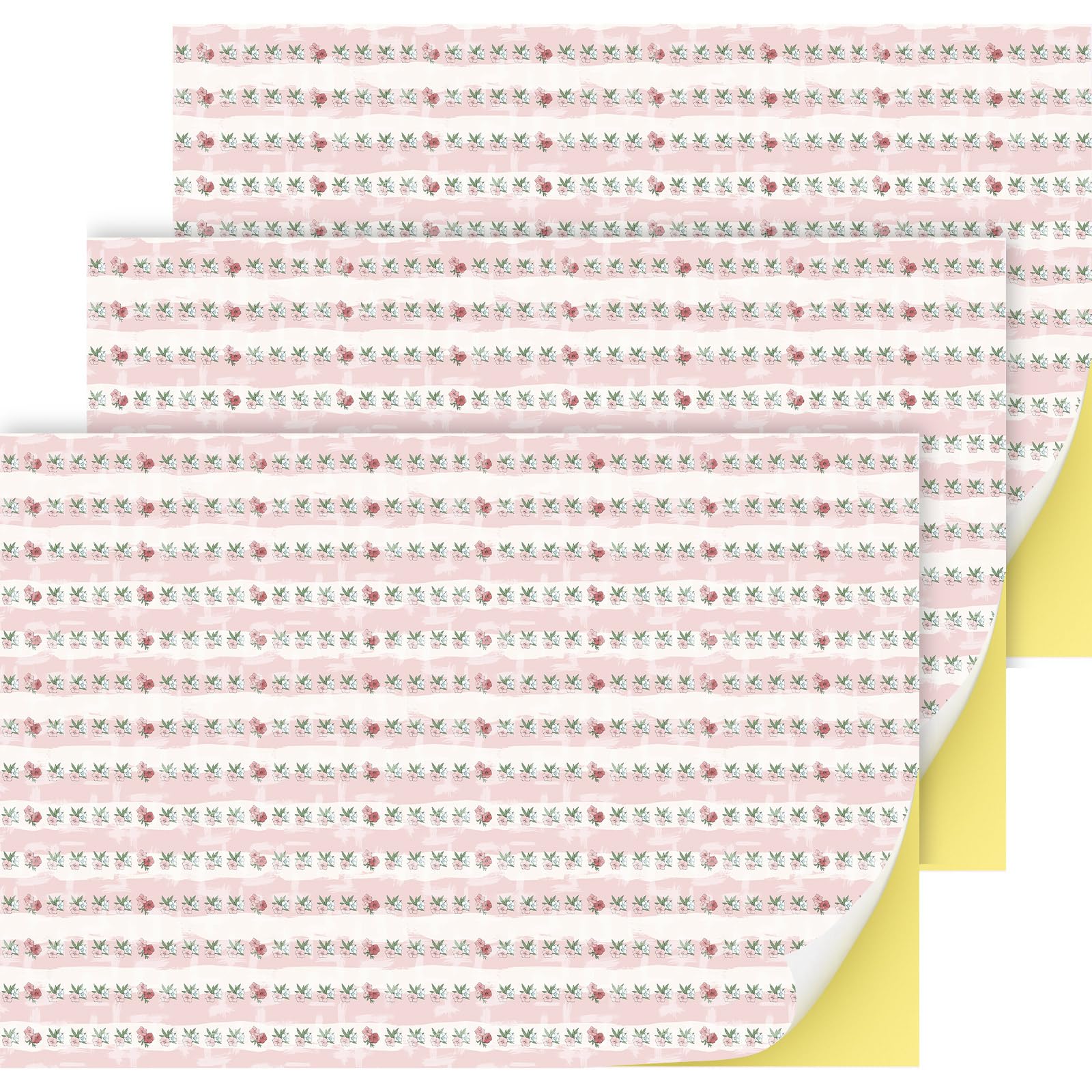 Flutesan pink flower dollhouse wallpaper with easy peel-and-stick installation.
