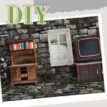 Flutesan stone-pattern wallpaper sheet can be trimmed for precise fits.
