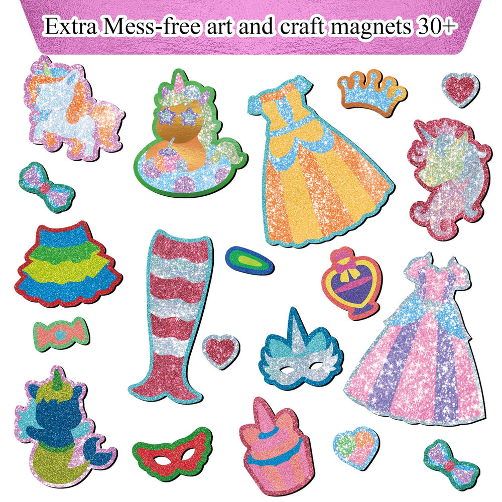 FLUXOJOY magnet tray and magnets provide durable play with mess-free craft sessions.