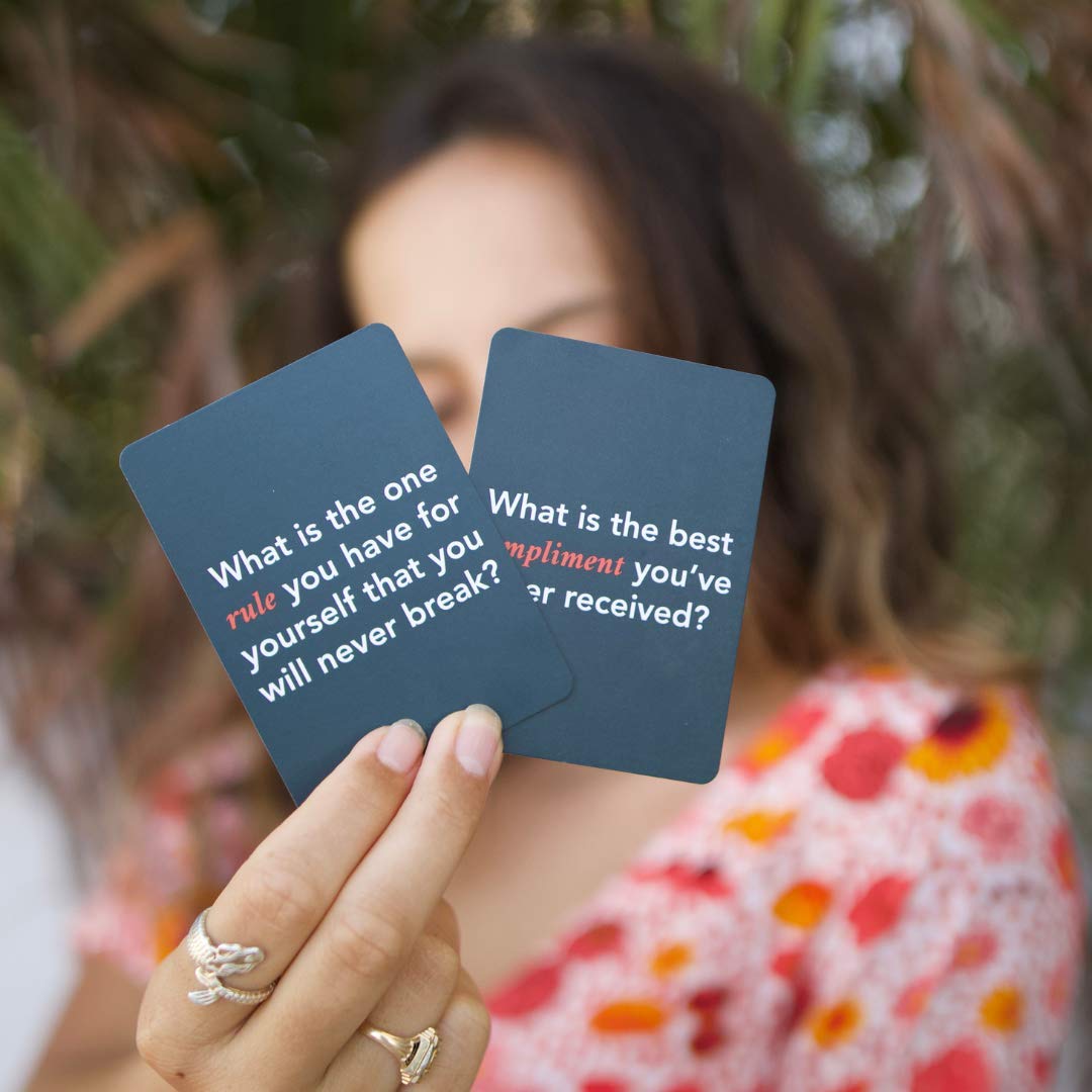 FLUYTCO Love Lingual category play spread highlighting five conversation themes.