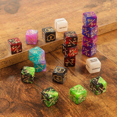 Flvdierd MTG loyalty dice 1-6 for loyalty counters.