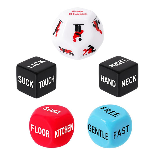 Fly-Love romantic dice set in black packaging, ideal for playful couples nights