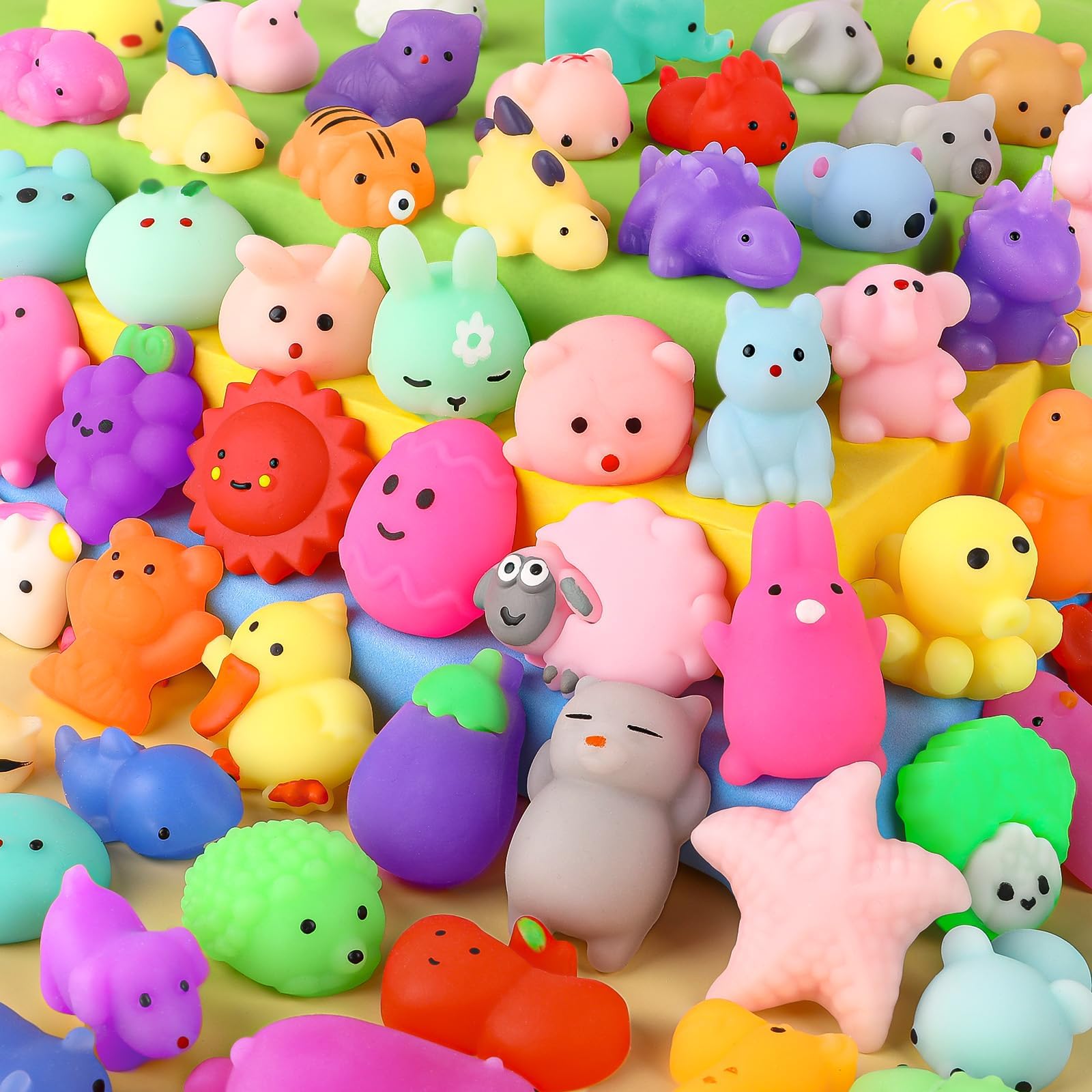 Fly2Sky mochi squishies cat—colorful sensory toy for playful learning and stress relief.