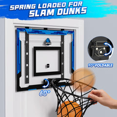 Flybakiz adjustable-height hoop mechanism supporting four height settings.