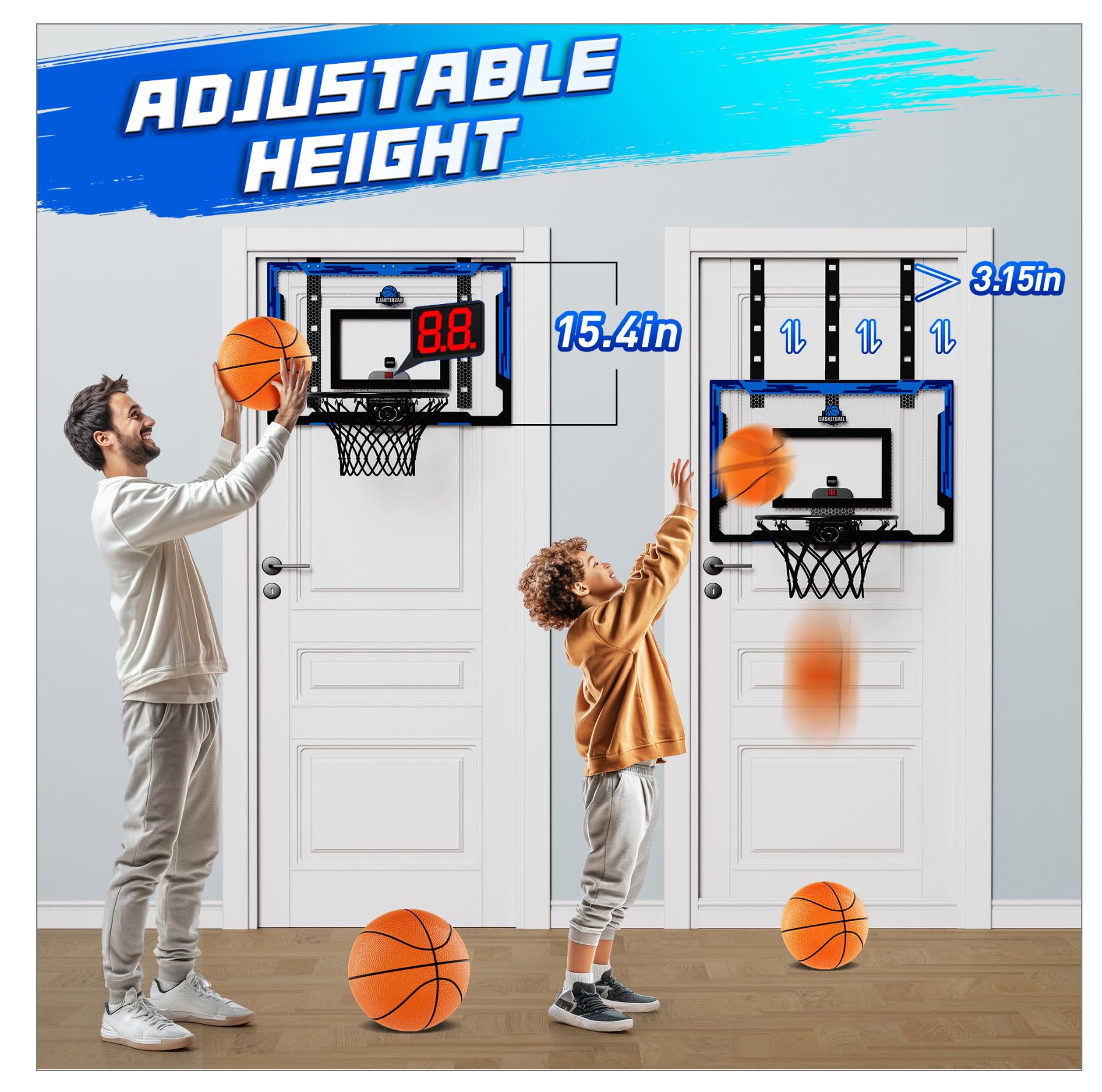 FlyBakiz foldable basketball stand ready for quick setup and storage.