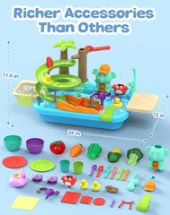 Flybakiz colorful kitchen accessories spark creative pretend meals.