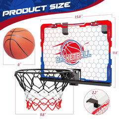 FlyBakiz side-mount hoop at toddler height for first swishes.