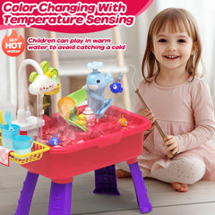Flybakiz running-water dishwasher toy provides immersive pretend kitchen flow