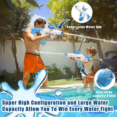 FlyBakiz water gun in action delivering a powerful splash