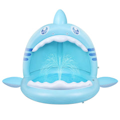 Flyboo baby pool shark cute appearance with bright colors for cheerful outdoor play.