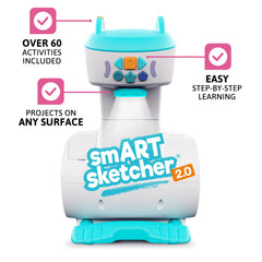 Flycatcher Smart Sketcher 2.0 content cartridges expand lessons in spelling, writing, and language.