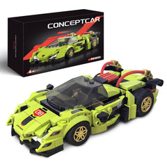 flycites Technic Race Cars building kit front view for engaging STEM play and display
