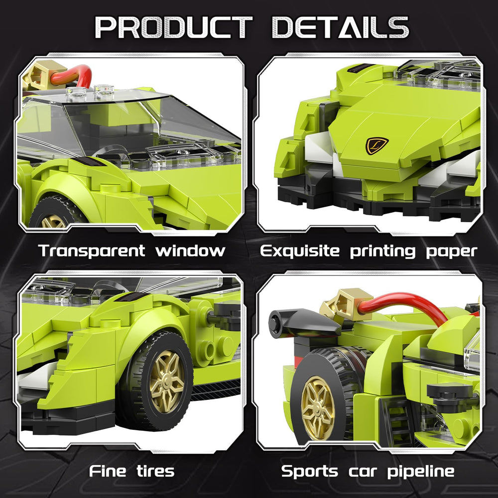 flycites Technic Race Cars display-ready model invites kids to showcase creations