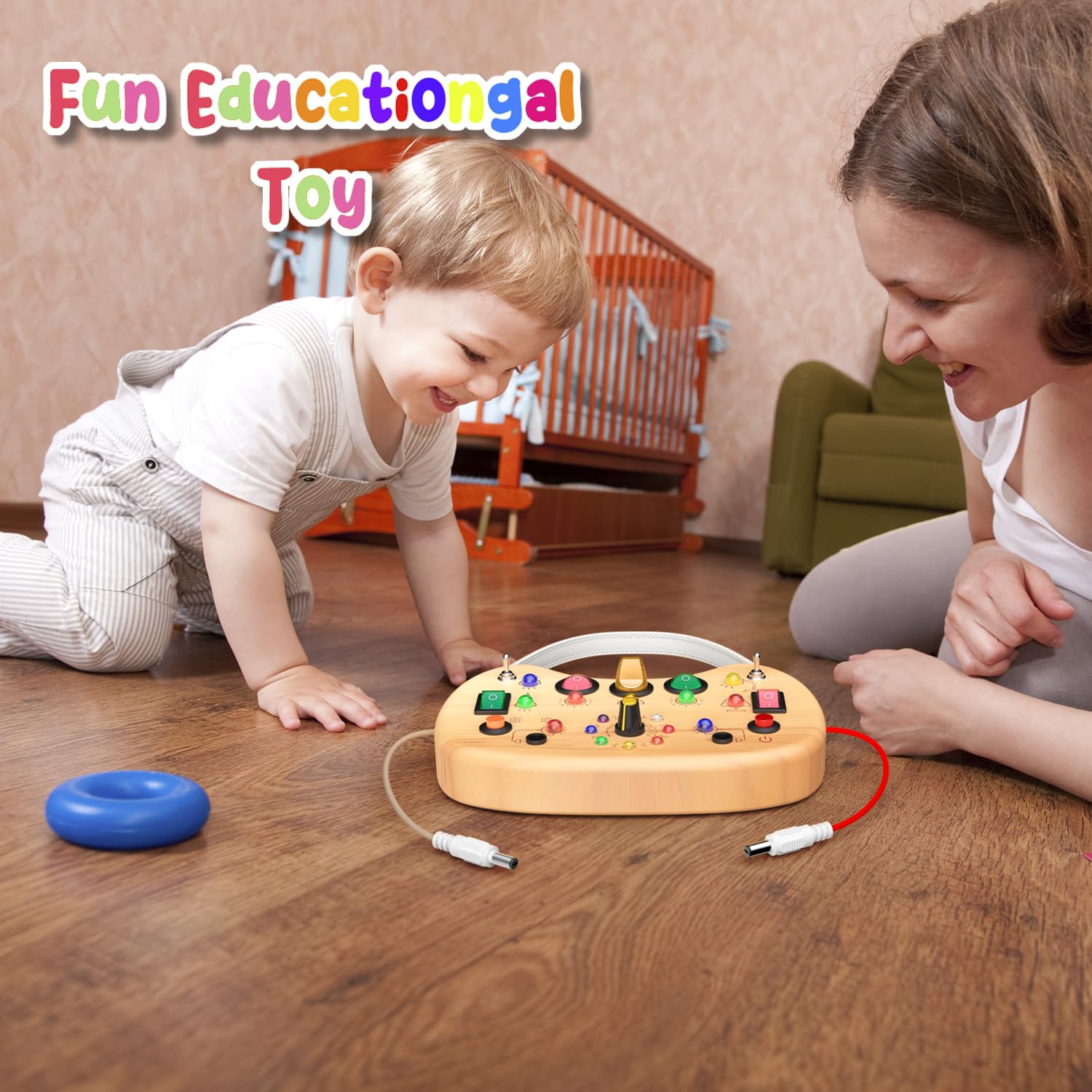 Flycoost fine motor development board encourages coordinated hand movements.