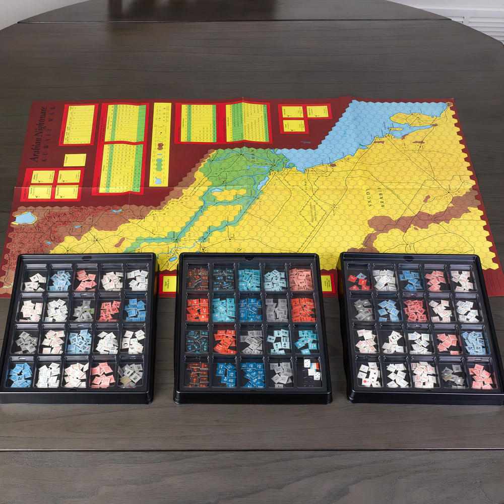 Flying Buffalo multipurpose trays suit crafting supplies and game components.