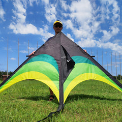 Flying Hoofer Giant Kite durable lines and hand spool for control.
