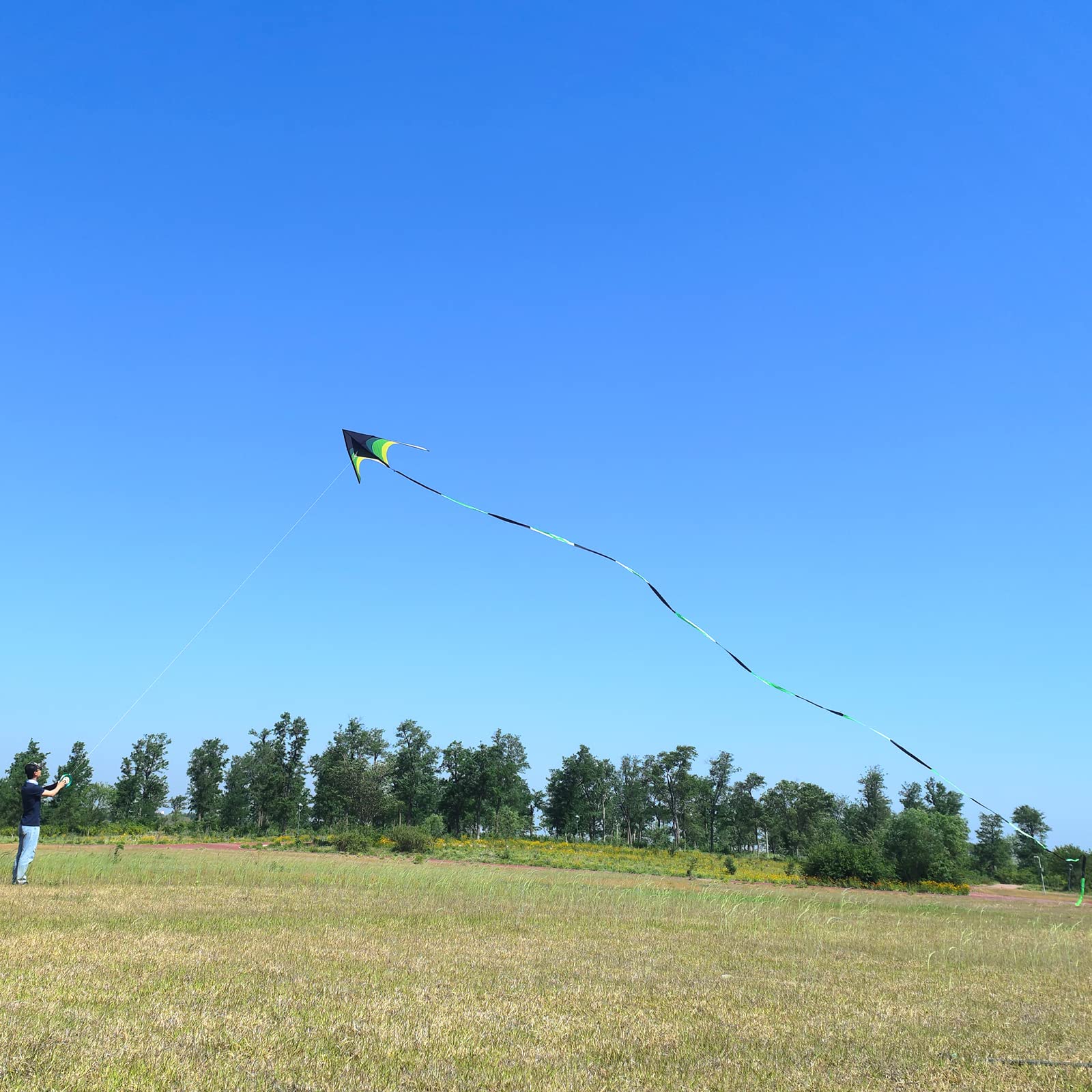 Flying Hoofer Giant Kite materials close-up highlights tear-resistant nylon.