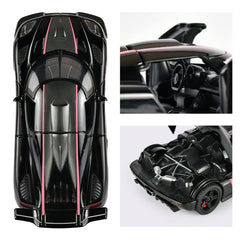 Lights and engine sound add realism to the Koenigsegg One model
