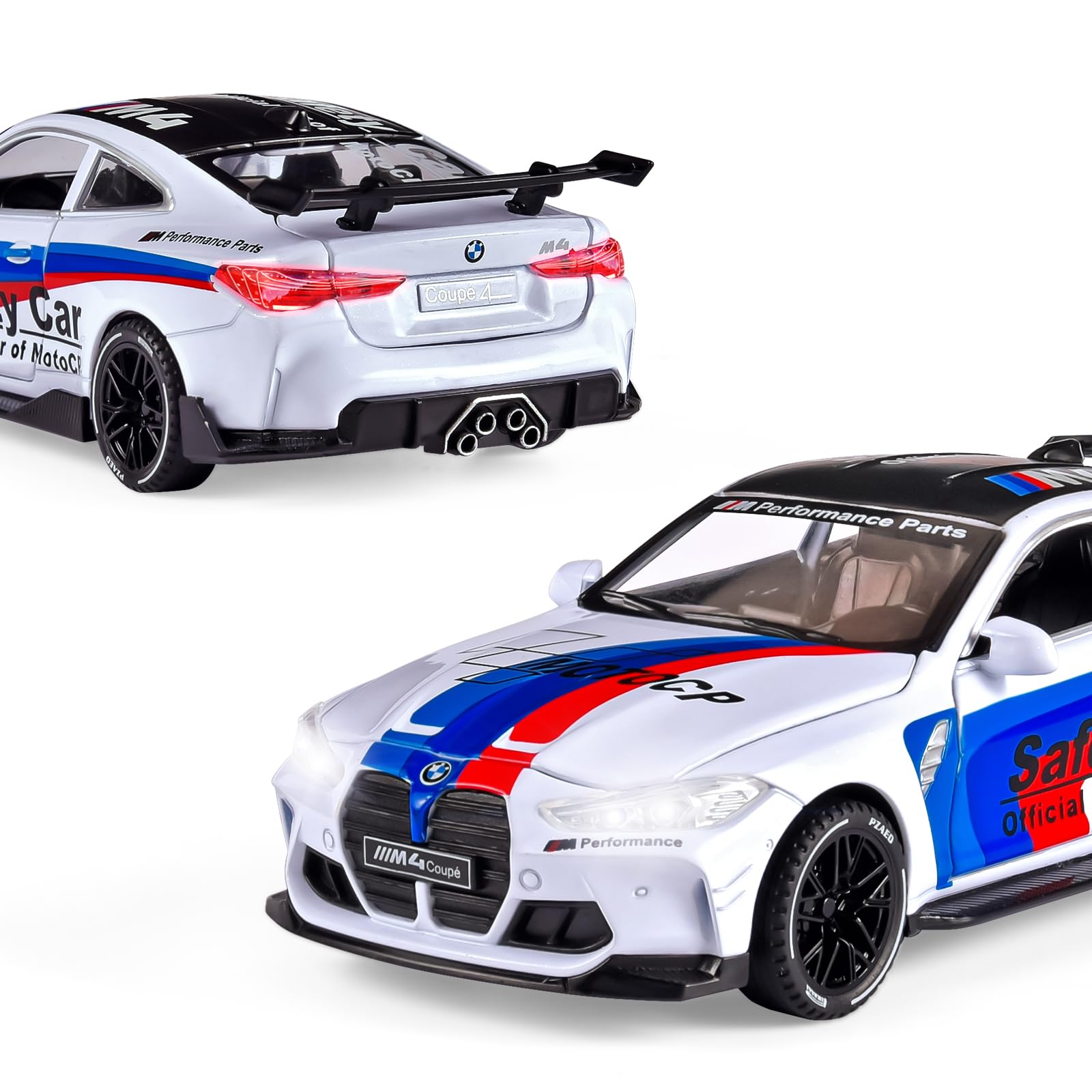 FLYKIRIN M4 diecast white finish highlights alloy detailing