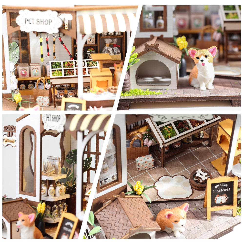 Flynova miniature house interior with furniture for decorating.