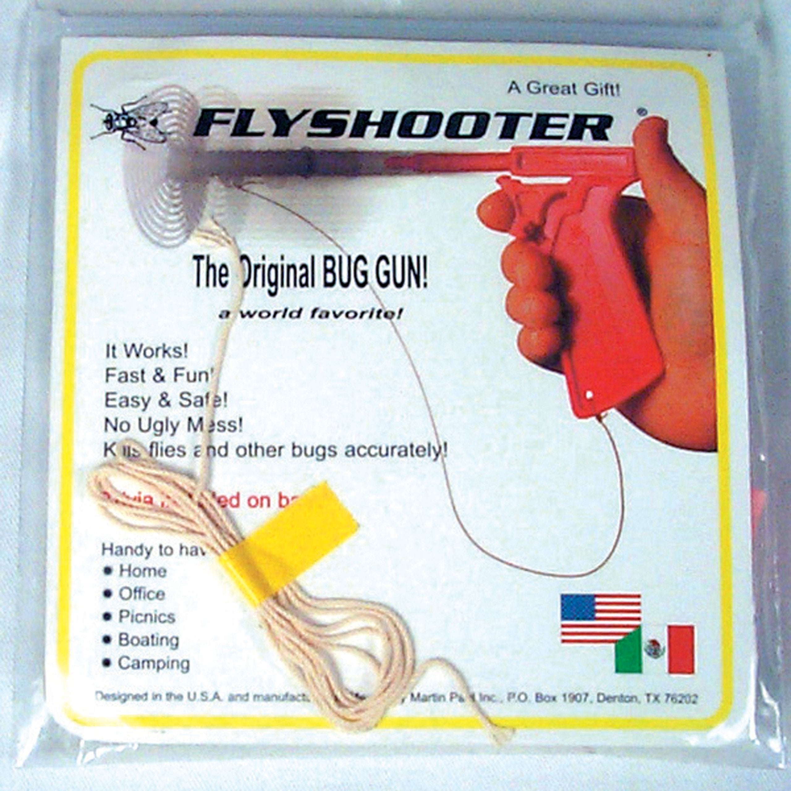 Flyshooter Martin Paul 100-75 bug gun ready for camping and quick bug control.