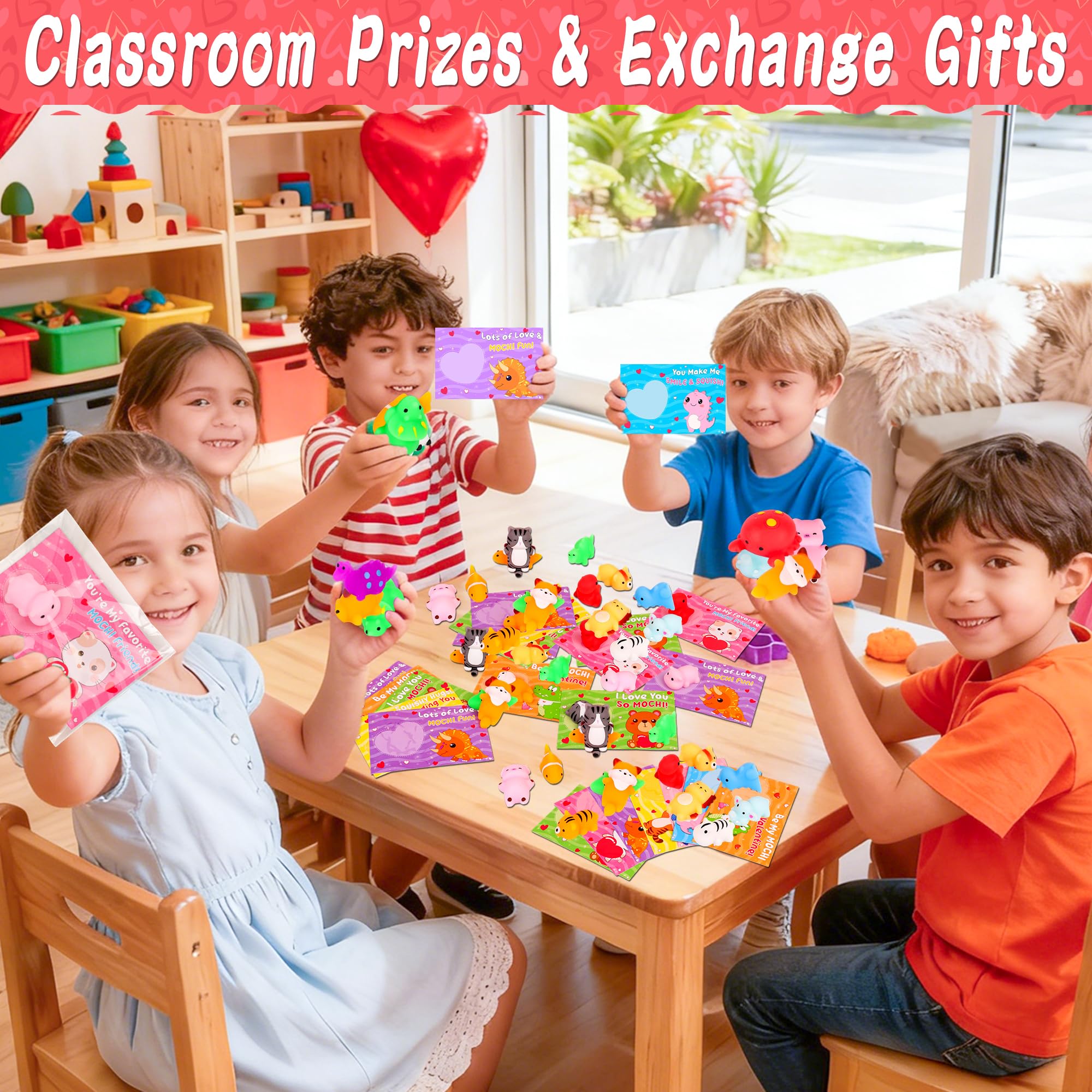 FLYSNK gift bags accompany each mochi squishy, simplifying classroom exchanges and gift presentation.