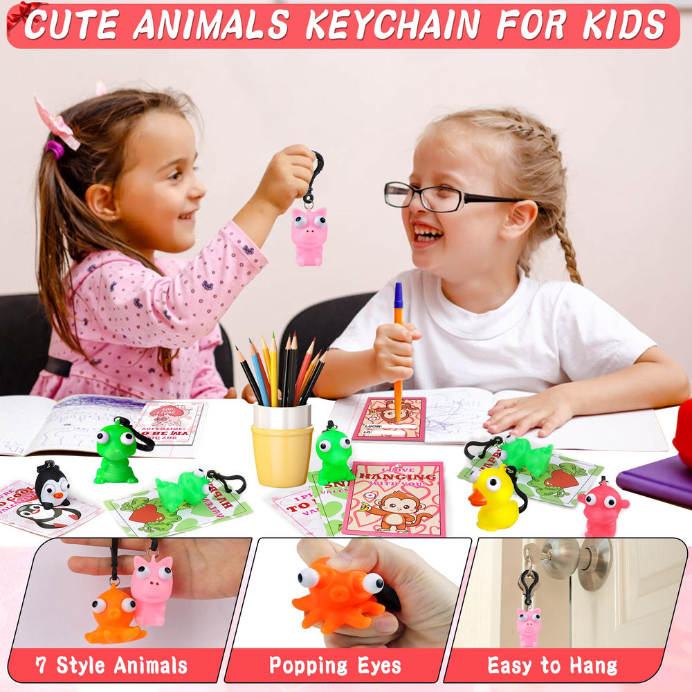 FLYSNK soft silicone animal keychains durable and kid-safe.
