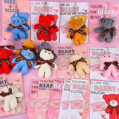 FLYSNK transparent gift bags pair cards and bears neatly