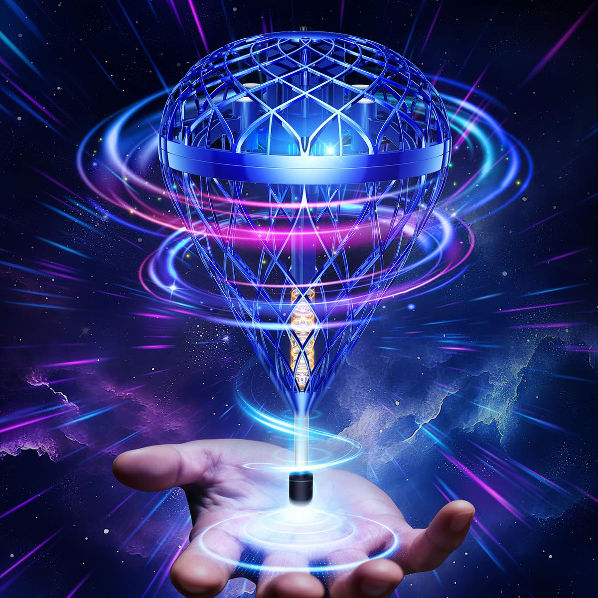 Flystars Cosmic Globe Flying Orb Ball in action, promoting active play and coordination.