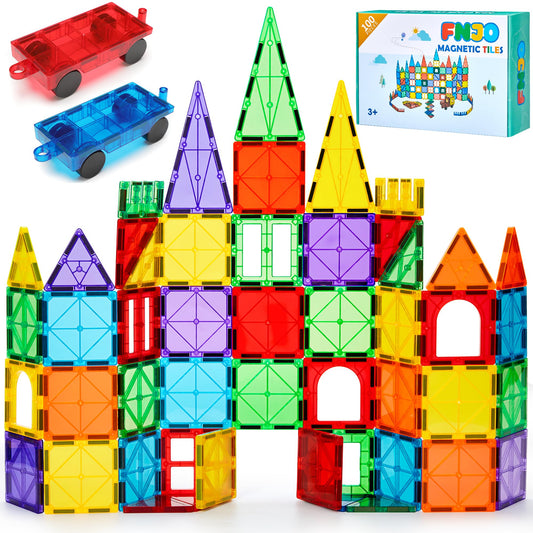 FNJO Magnetic Tiles set box shown for creative building play and gifting.