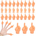 fnqiank 30-piece middle finger puppets pack close-up showing lifelike details for playful parties