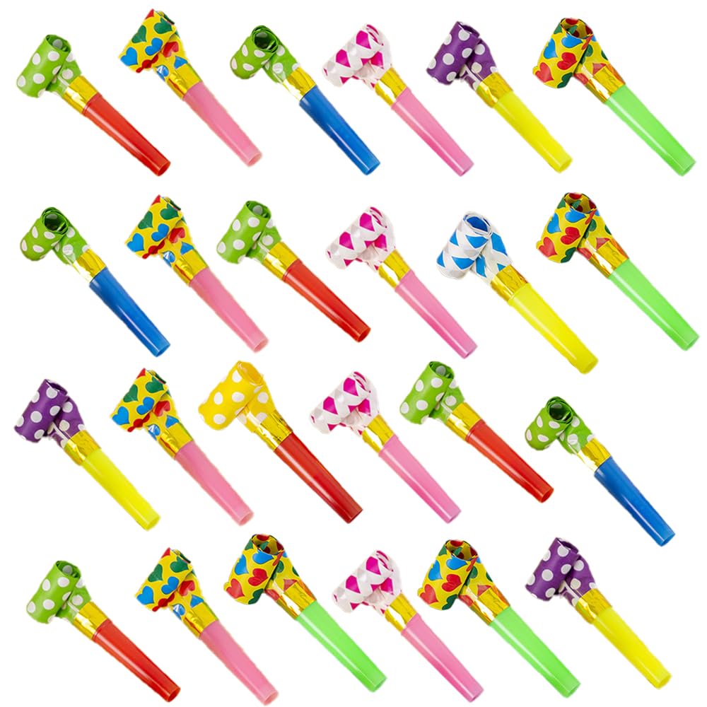 Fnqiank colorful party blower noisemaker, vivid colors for festive celebrations and party ambiance.
