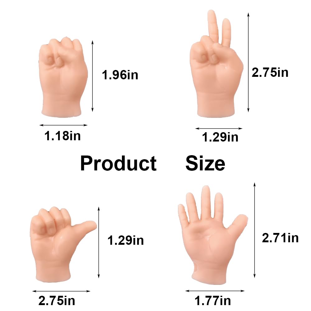 fnqiank mini hands for cats – victory hand enhances party prank props