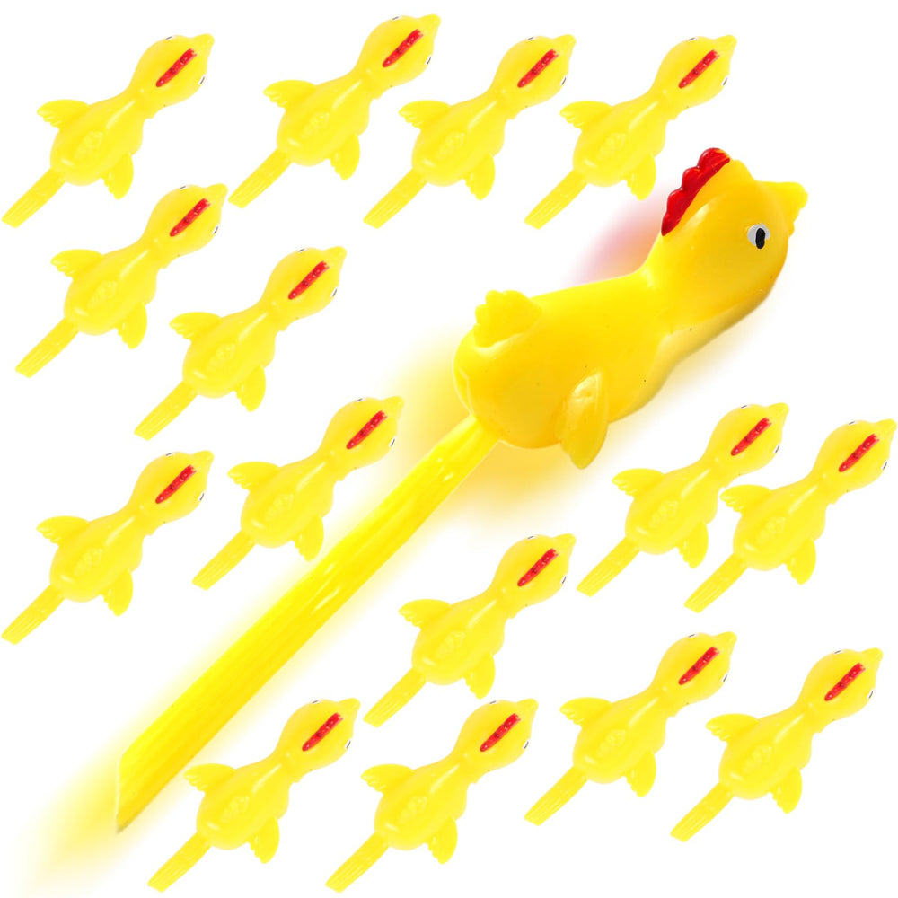 fnqiank slingshot chicken toy – vivid action shot highlights party fun