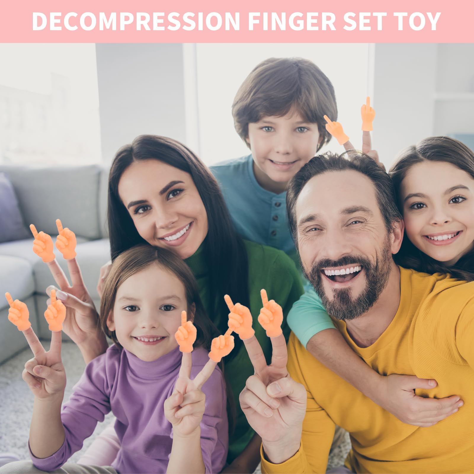fnqiank tiny middle finger puppet size 13x237in close-up on fingertip use