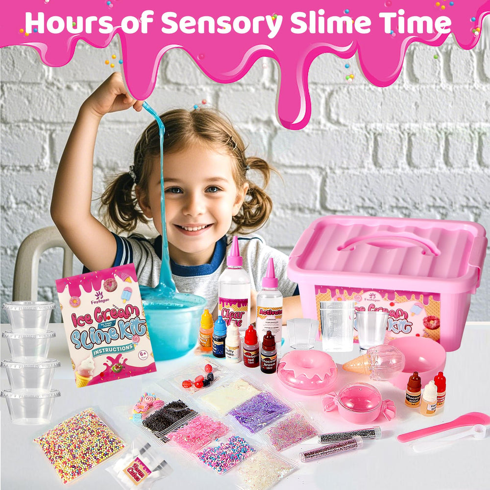 Fnylague butter slime texture offers soft, stretchy fun and color mixing